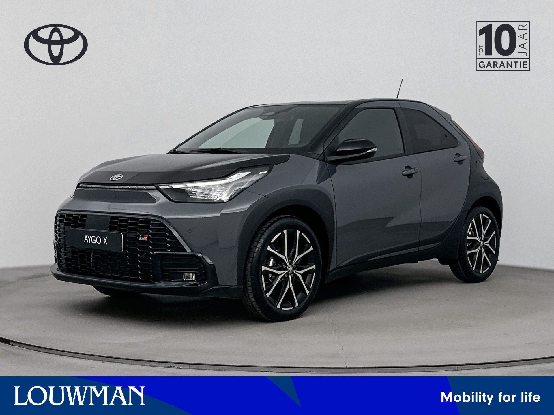 Toyota Aygo X Hybrid 115 GR Sport | Apple Carplay & Android, 12 maanden, Zwart, 4 stoelen, 116 pk