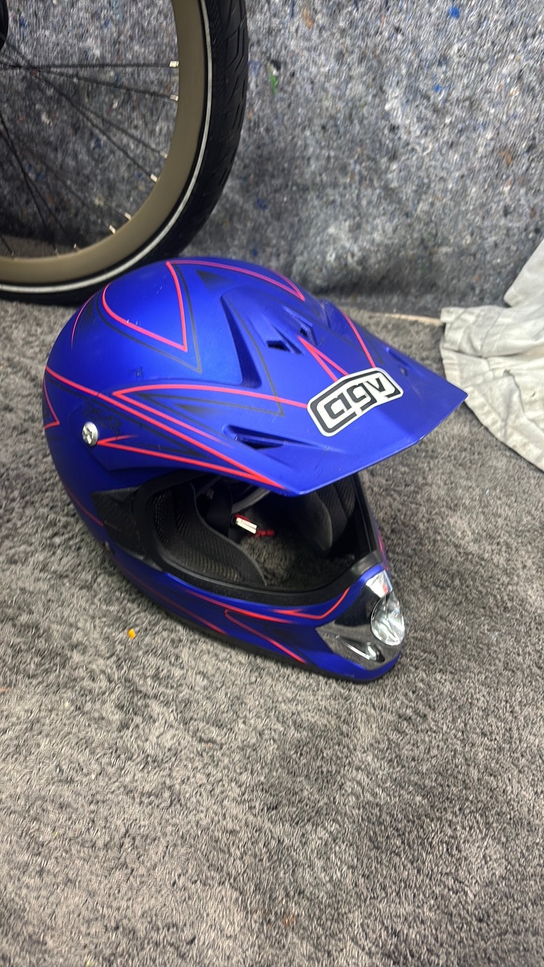 Helm agv kids cross, Ophalen, XS, Tweedehands, Integraalhelm