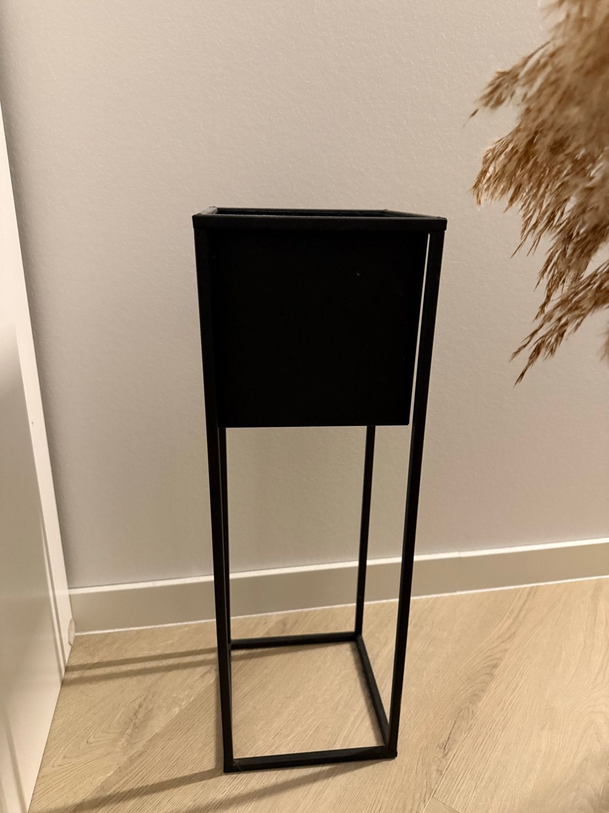 2 stuks Bloempot op voetjes - zwart - 20 x 20 x 60 cm, Tuin en Terras, Ophalen