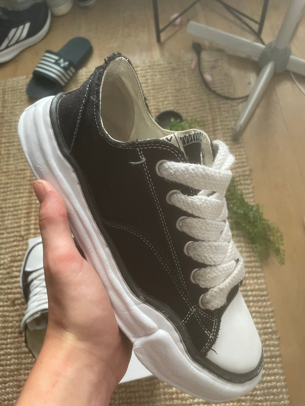 Maison Mihara Yasuhiro Peterson Low Canvas Sneakers, Ophalen of Verzenden, Nieuw, Zwart, Sneakers of Gympen