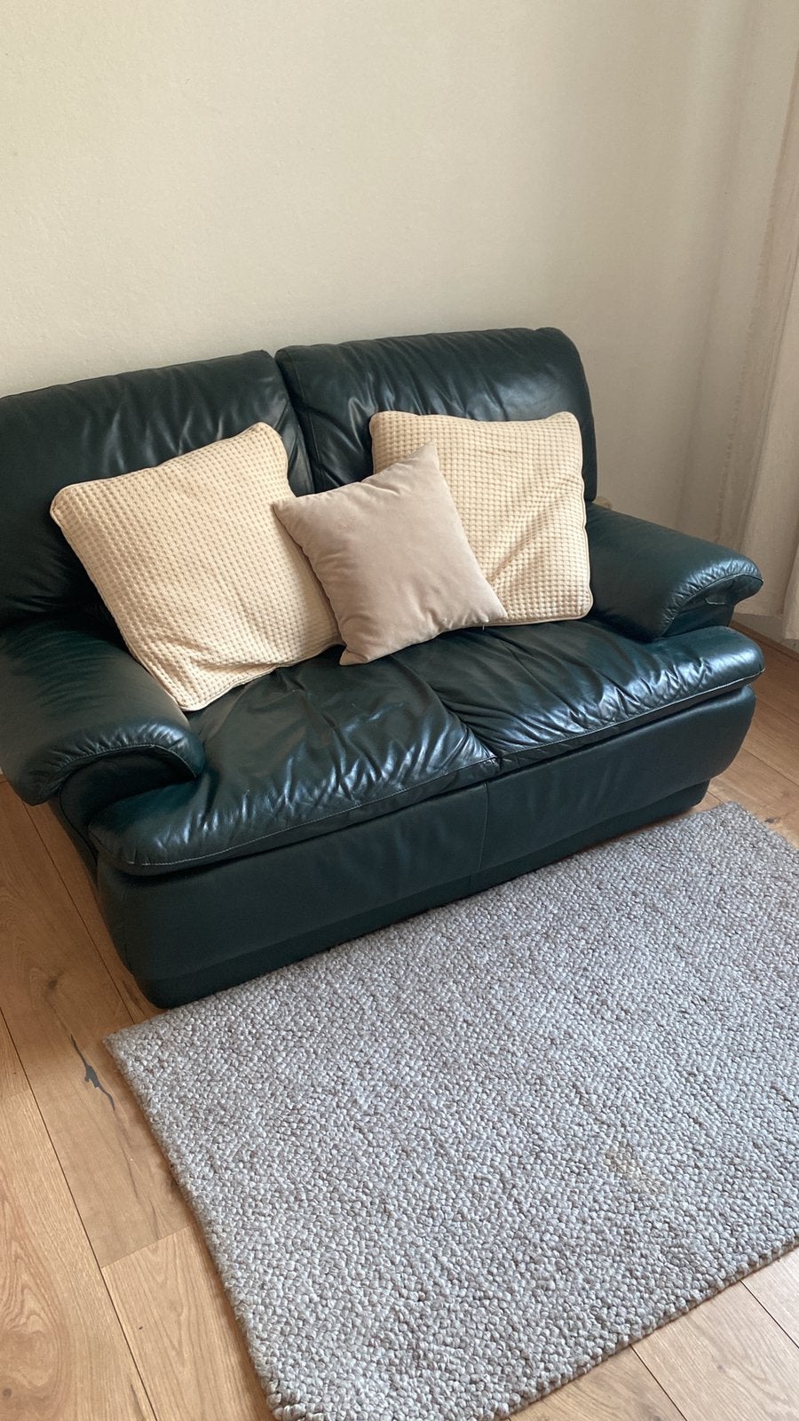 Leren bankje, Ophalen, 150 tot 200 cm, Tweepersoons, 75 tot 100 cm
