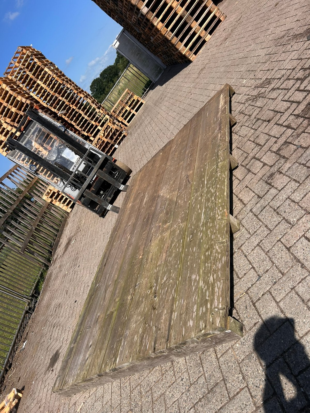 Vlonder hout, Tuin en Terras, Terrasdelen en Vlonders, Ophalen of Verzenden, Zo goed als nieuw, Hout