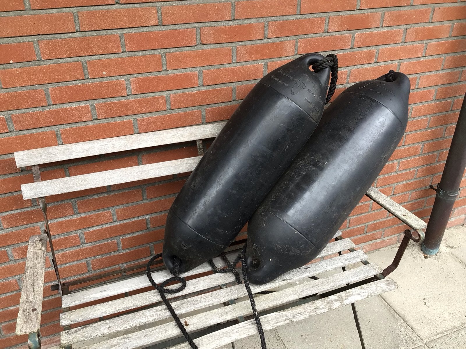 4x Stootwillen / Fenders - 78 cm max, Ophalen, Gebruikt, Overige typen