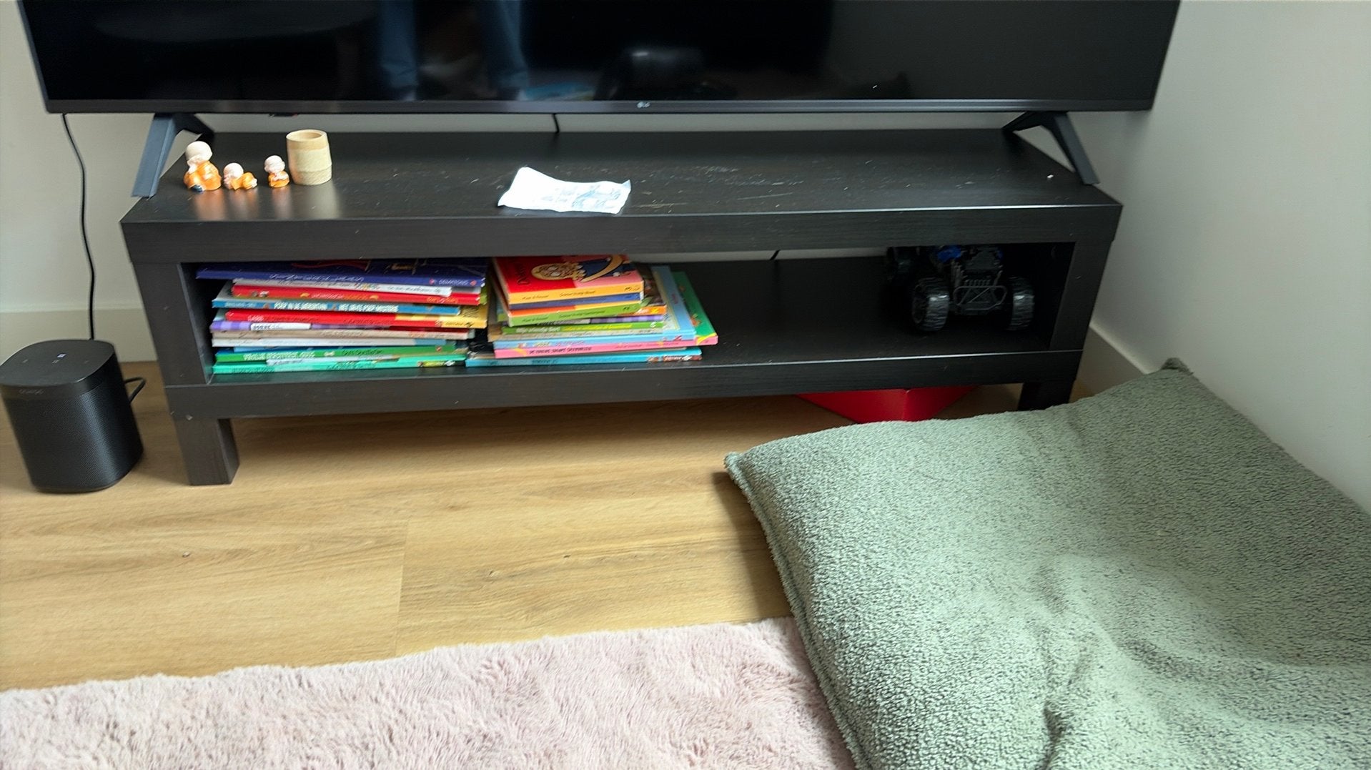 Tv meubel LACK ikea zwart, Minder dan 50 cm, Gebruikt, Ophalen of Verzenden, Minder dan 100 cm
