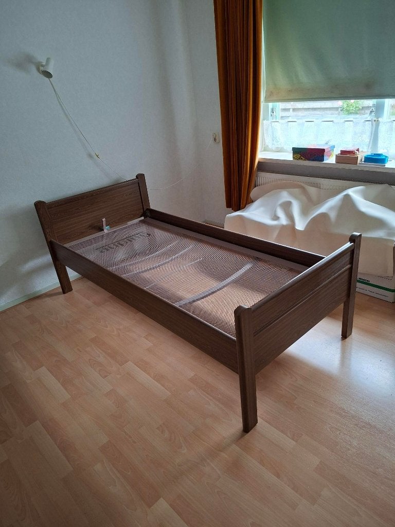 eenpersoonsbed, Ophalen, Verstelbaar, 90 cm, Eenpersoons
