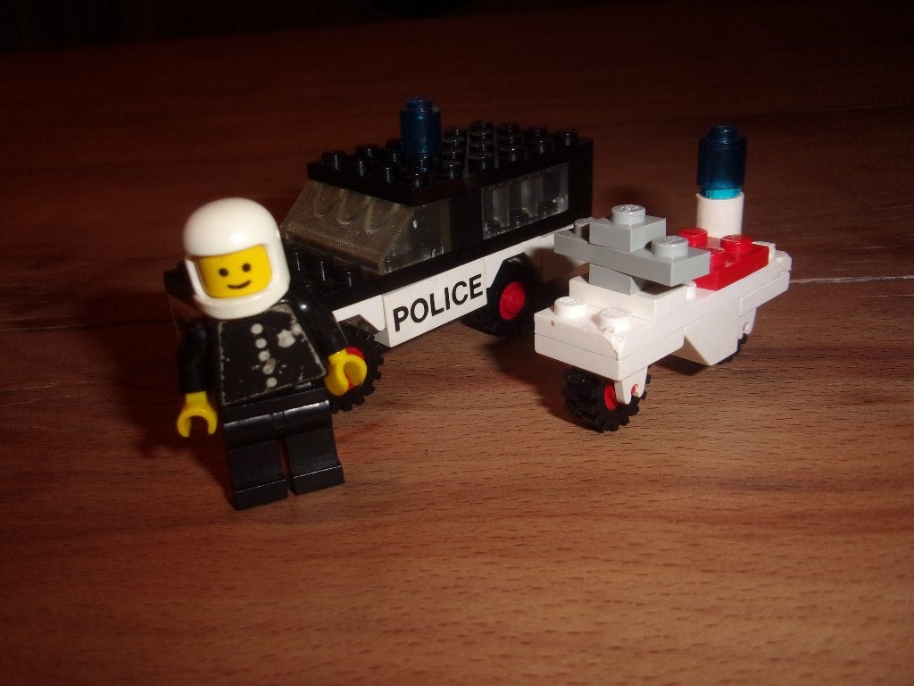 Lego Town 644-2 Police Mobile Patrol uit 1978 (2), Gebruikt, Overige thema's, Lego, Ophalen of Verzenden