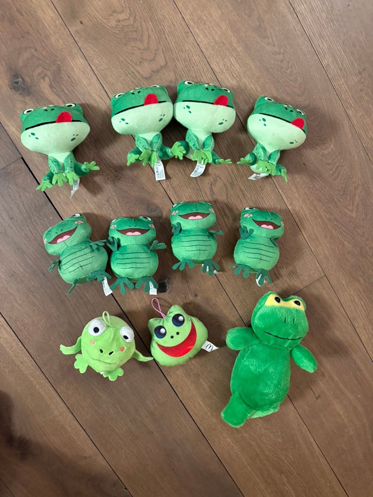 12 kikker knuffels, Oeteldonk, Ophalen of Verzenden, Kikker