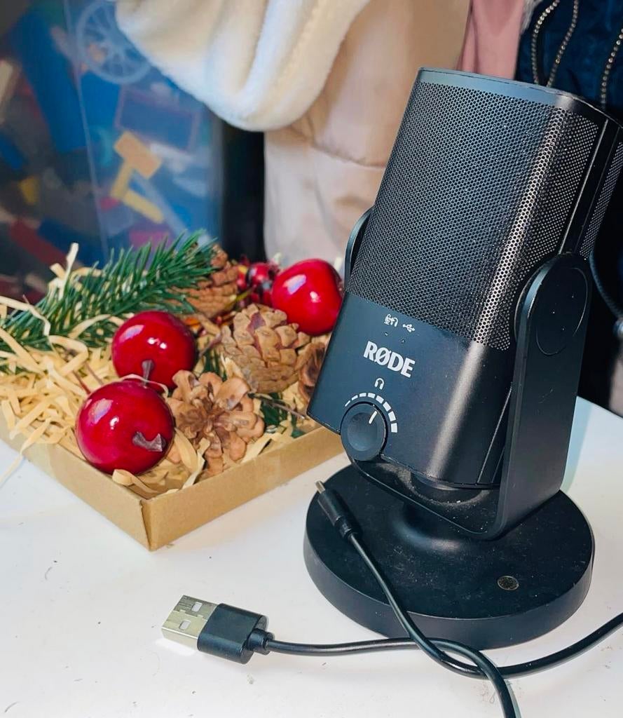 Rode NT-USB Mini Studiomicrofoon met kabels, Ophalen of Verzenden, Zo goed als nieuw, Studiomicrofoon