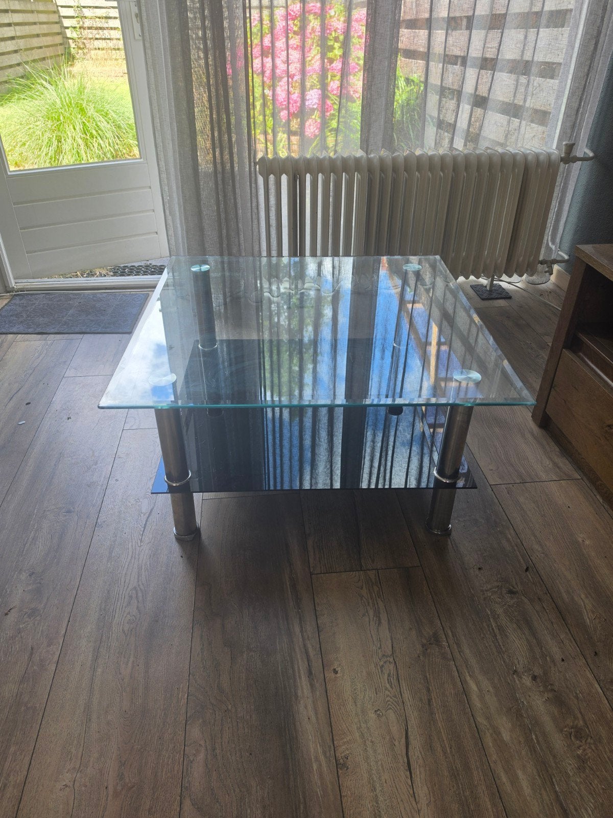 Salontafel 79,5x79,5x42 gratis ophalen uit Delfzijl, Huis en Inrichting, Ophalen, Gebruikt, 50 tot 100 cm, Vierkant