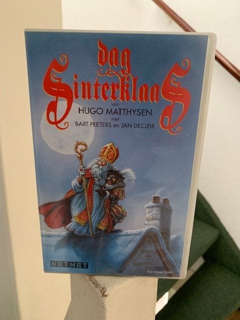 Dag Sinterklaas originele vhs video Bart Peeters 1992/'93., Cd's en Dvd's, Alle leeftijden, Zo goed als nieuw, Kinderprogramma of -film