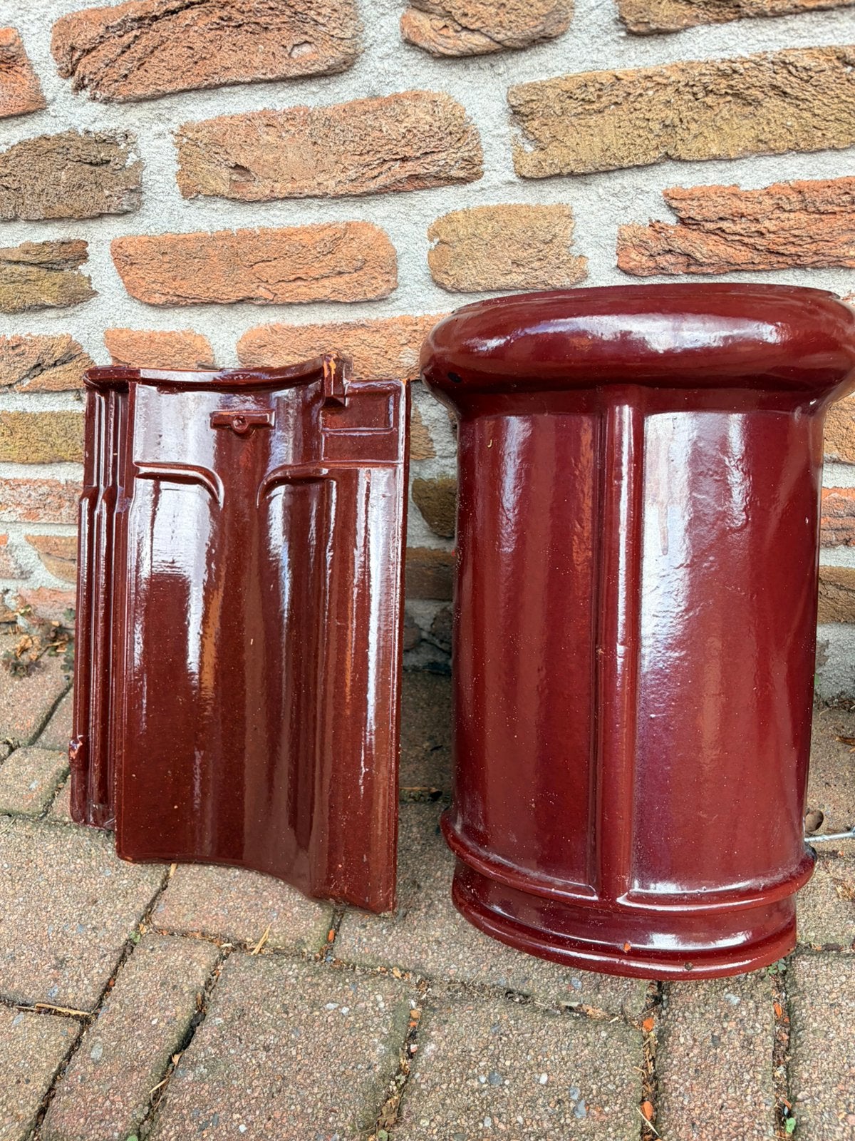 Oud Hollandse dakpannen JEKA Tegelen, Ophalen, Rond, Zo goed als nieuw, Aardewerk