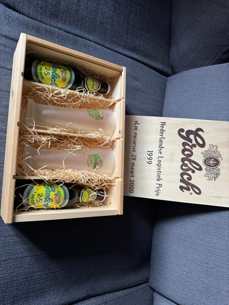 Grolsch kistje collectors item, Verzamelen, Biermerken, Ophalen of Verzenden, Flesje(s), Grolsch