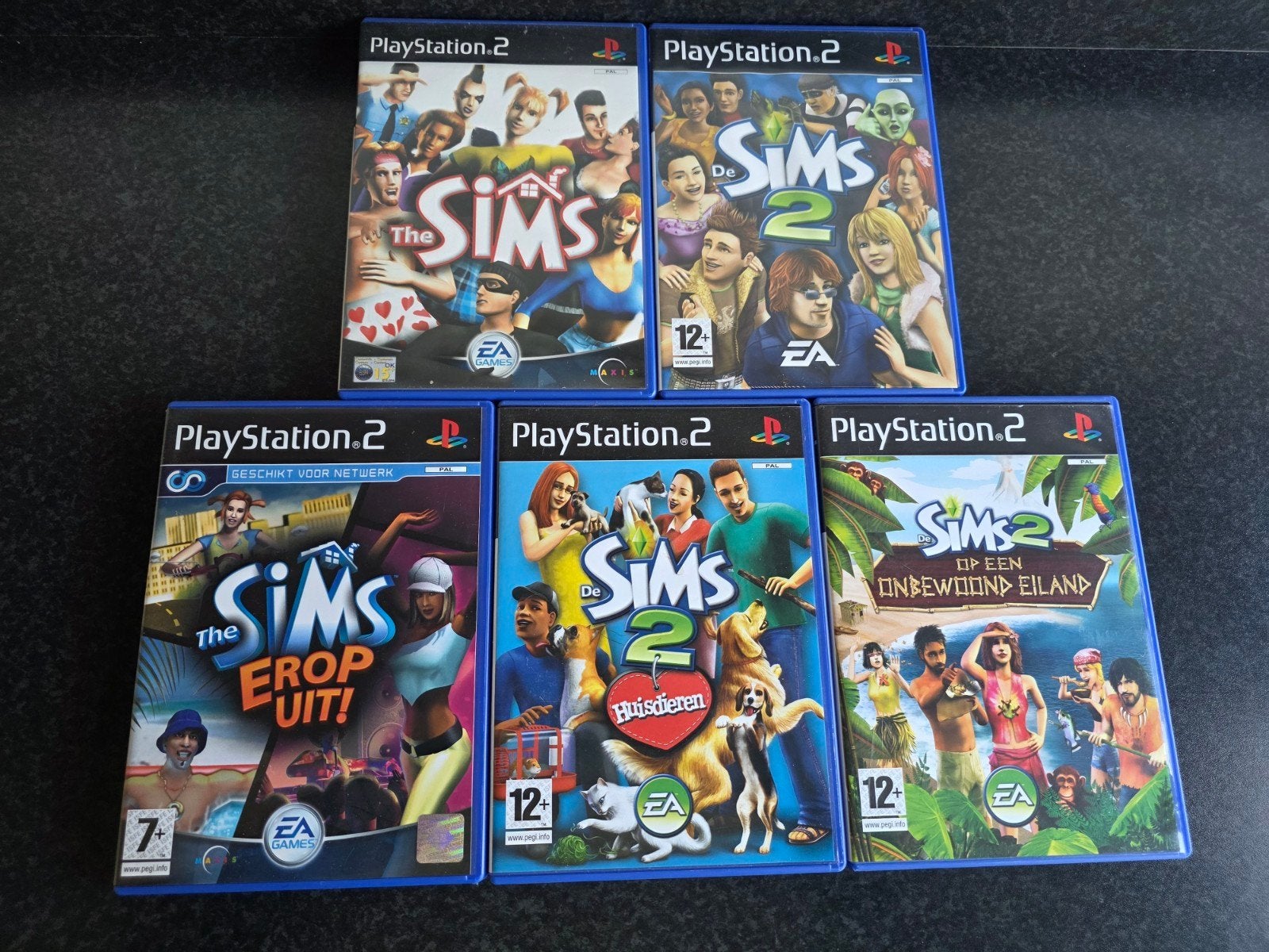 5x Sims voor de PlayStation 2, 1 speler, Ophalen of Verzenden, Zo goed als nieuw, Simulatie