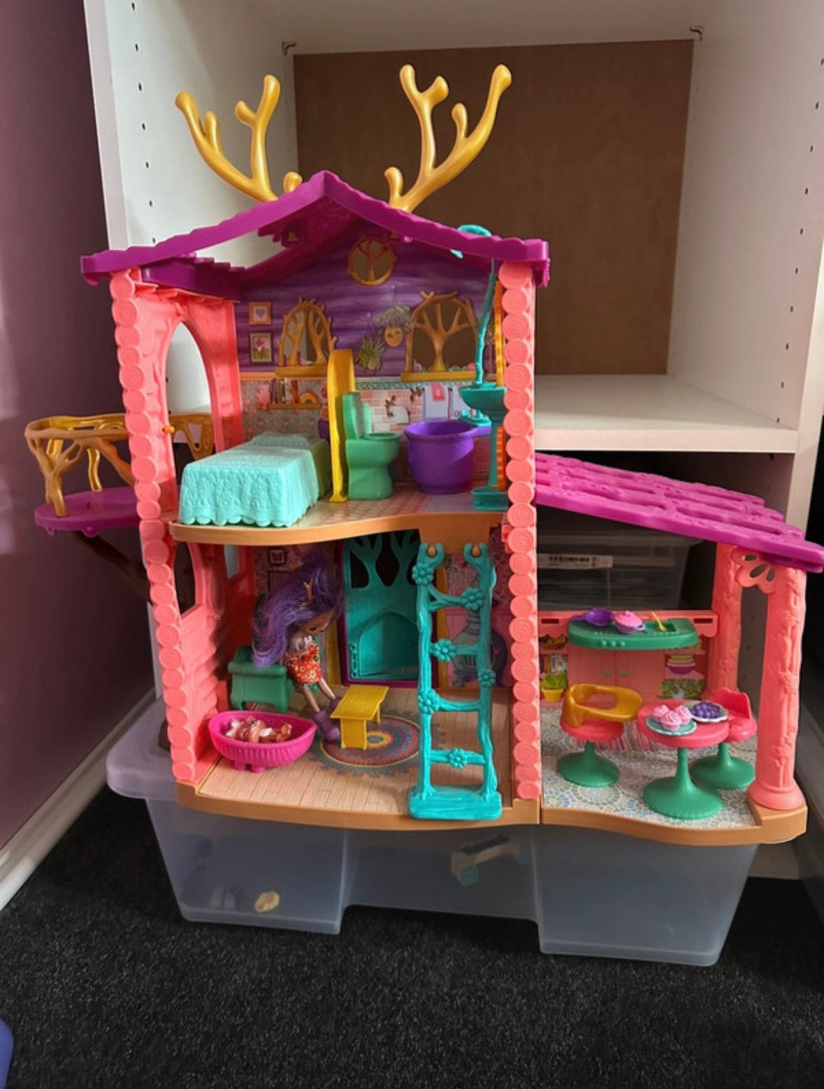 Enchantimals, Ophalen of Verzenden, Zo goed als nieuw, Poppenhuis