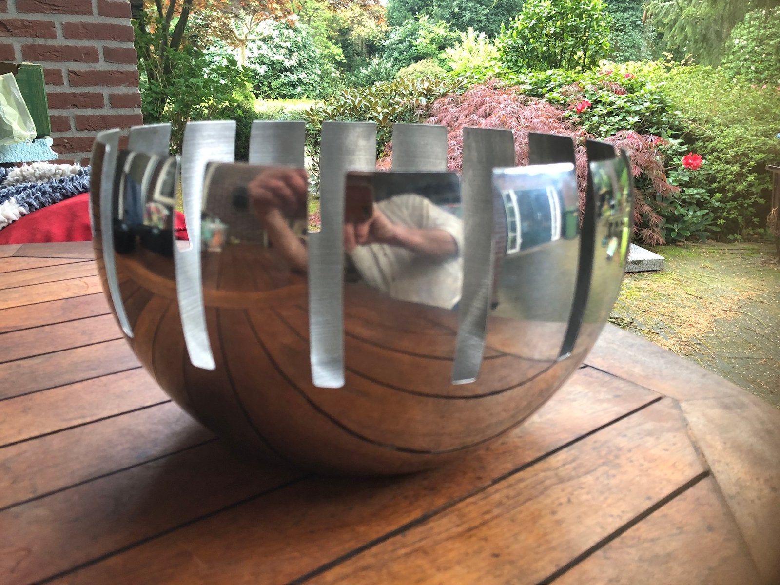 t.k.Berghoff RVS fruitschaal design Frederic Aerts, Ophalen of Verzenden, Zo goed als nieuw, Rvs