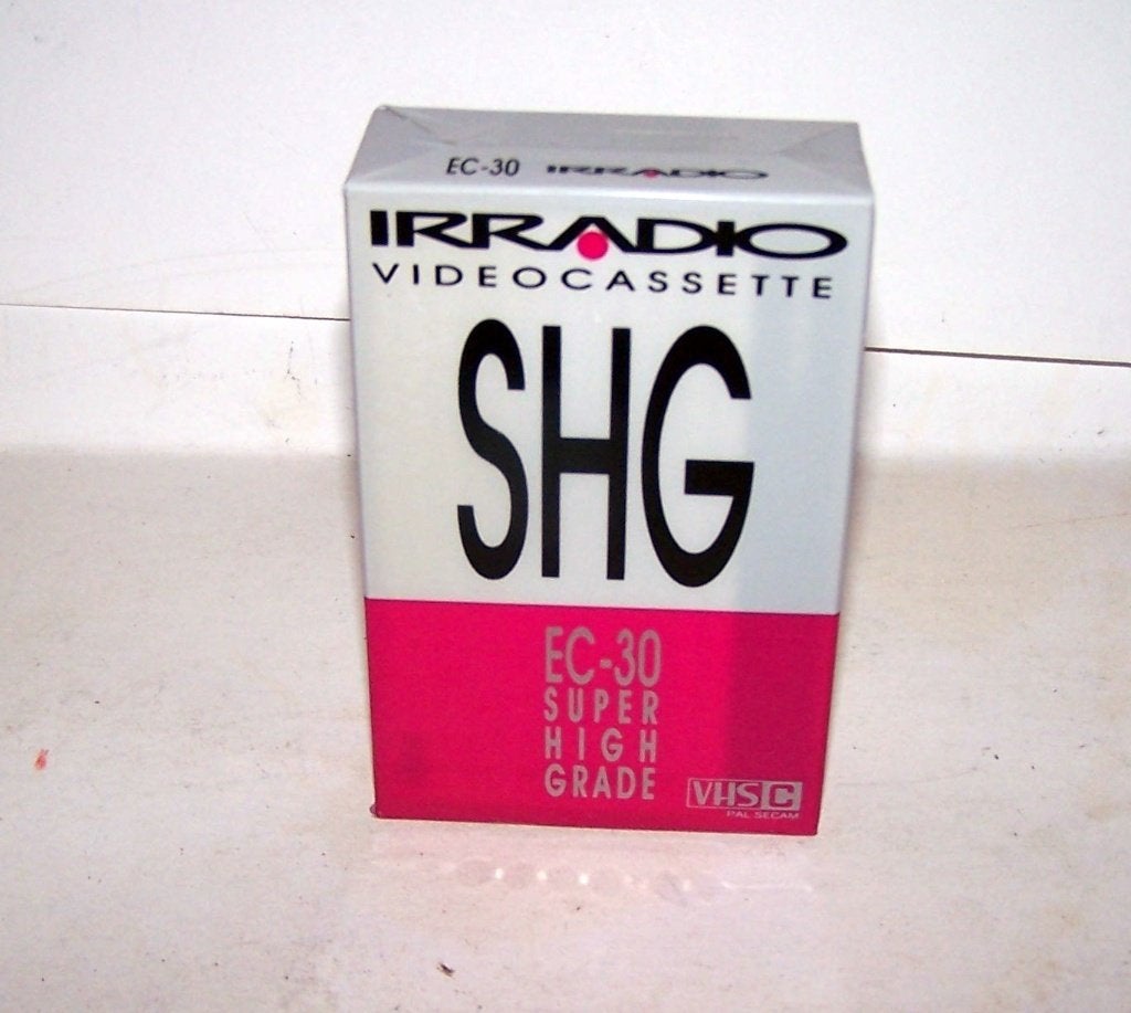 Irradio Super High Grade VHS-C videocassette. 30min. Nieuw., Ophalen of Verzenden, VHS-C of SVHS-C, (Video)band