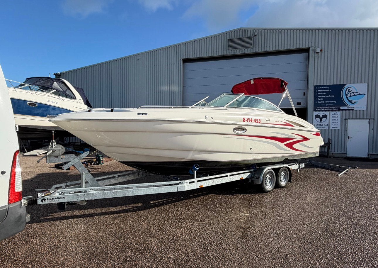 Monterey 268 SS 8.1 V8 Red Cherry ZGAN!, Watersport en Boten, Ophalen, Binnenboordmotor, 900 cm, Aluminium