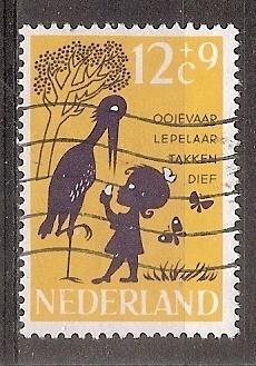 Nederland, Kinderzegel (12c), 1963., Ophalen of Verzenden, Na 1940, Gestempeld