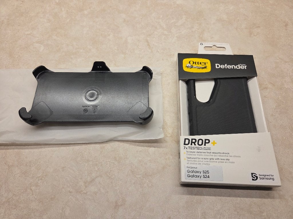 OtterBox Defender Hoesje + Holster  Samsung Galaxy S24/S25, Ophalen, Nieuw, Overige modellen, Hoesje of Tasje