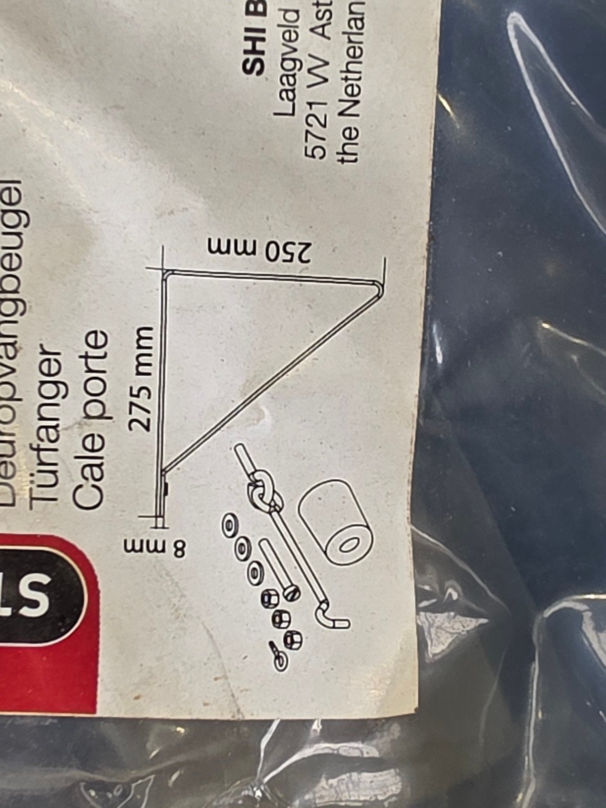 2x Deuropvangbeugel / Deurhouder - Verzinkt, Ophalen of Verzenden
