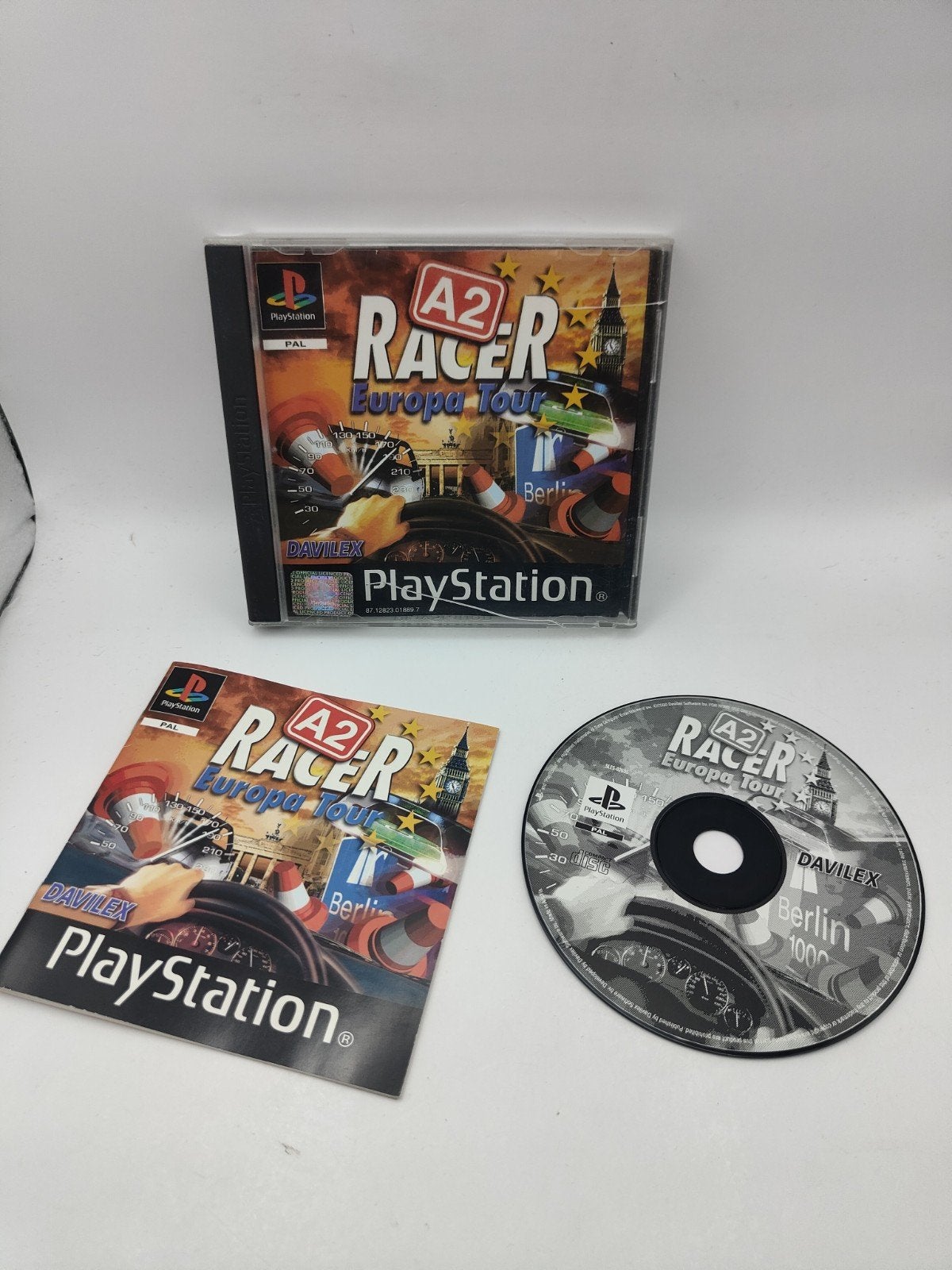 A2 Racer Europa Tour - PS1, Gebruikt, Davilex, 1 speler, Eén computer