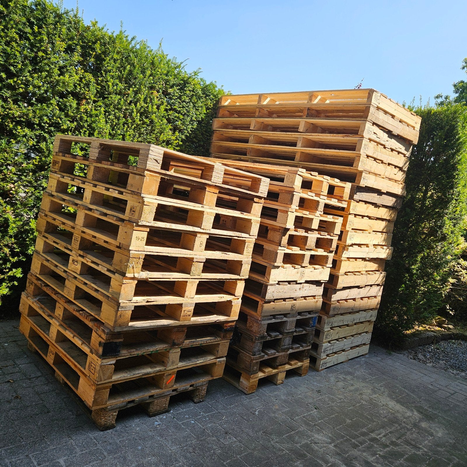 Diverse gebruikte pallets te koop (ook voor stookhout), Doe-het-zelf en Verbouw, Ophalen, Gebruikt, 50 mm of meer, Pallet