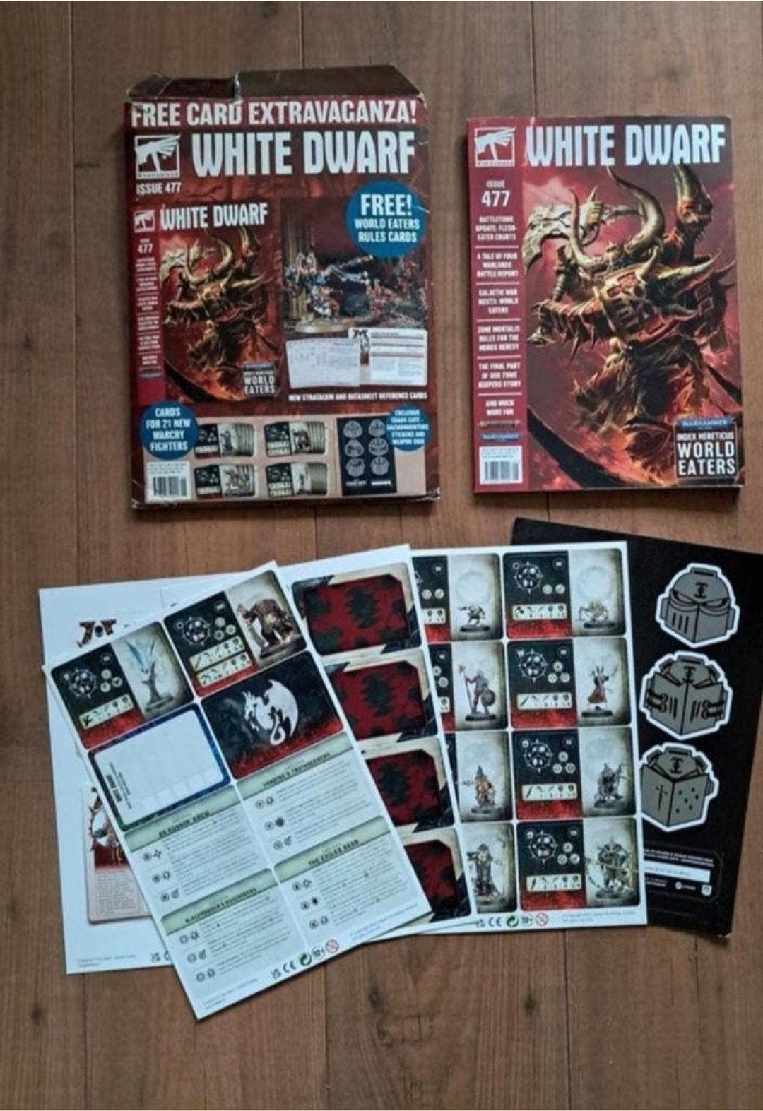 White Dwarf special edtion magazine met rules cards stickers, Hobby en Vrije tijd, Ophalen of Verzenden, Zo goed als nieuw, Warhammer