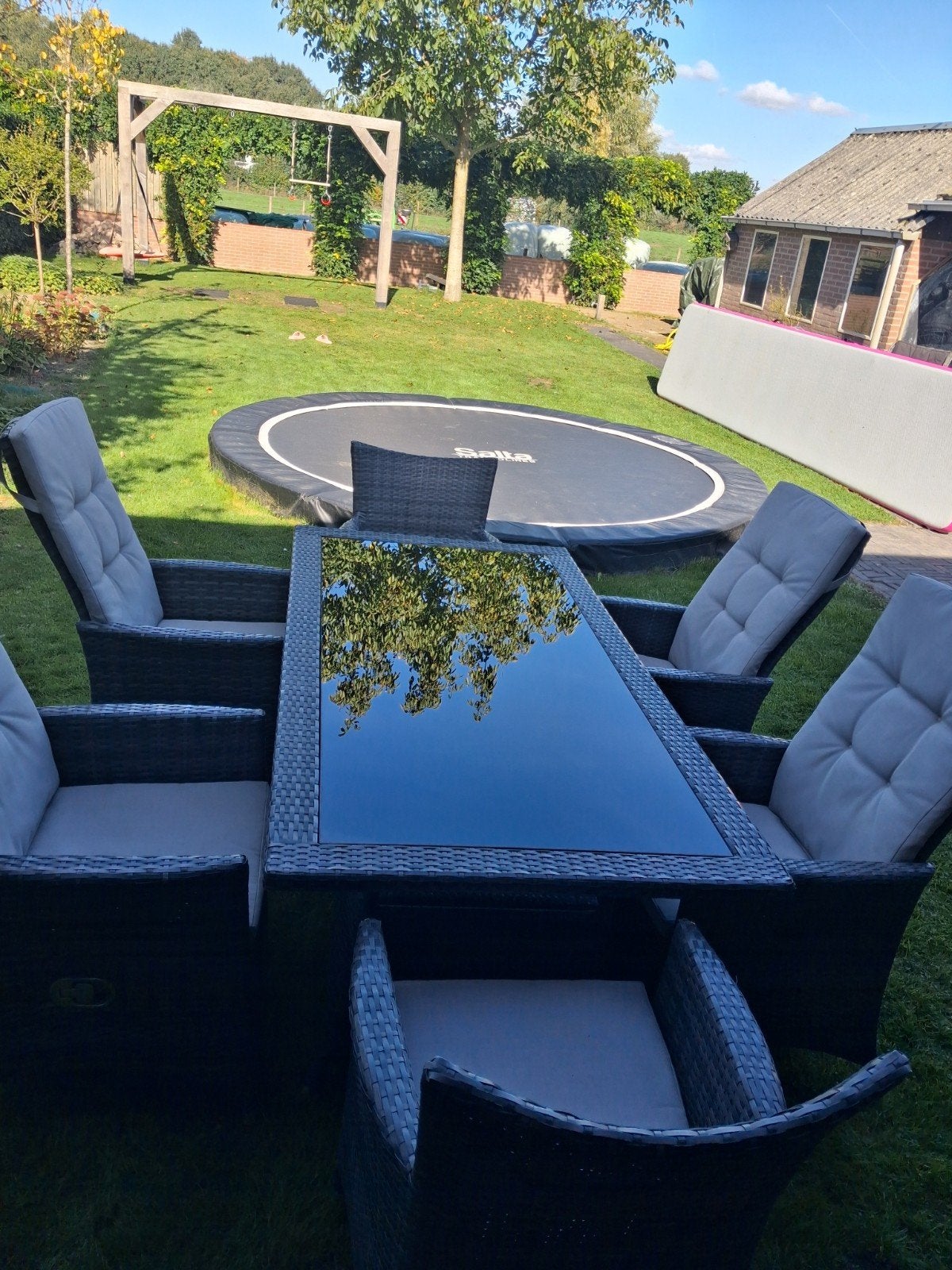 BuitenHof tuinset met verstelbare stoelen., Ophalen of Verzenden, Overige materialen