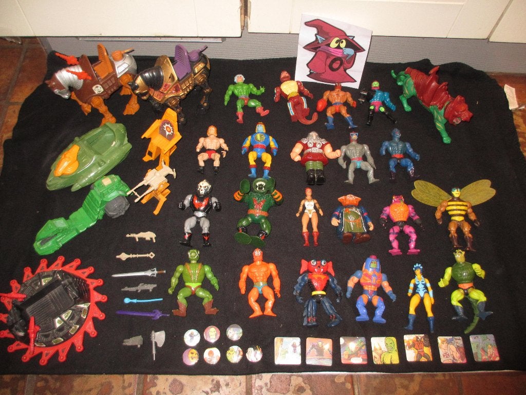 Grote partij He man masters of the universe figuren enz.., Ophalen of Verzenden, Gebruikt
