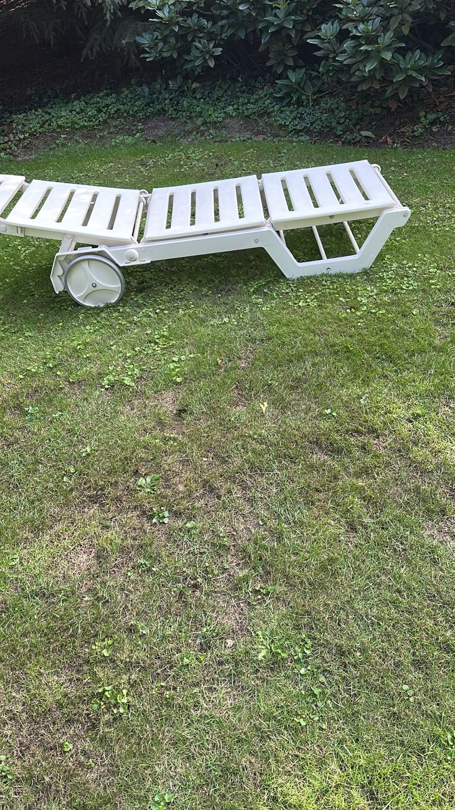 Ligbed tuin, Ophalen, Zo goed als nieuw, Kunststof, Inklapbaar