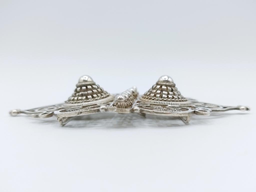 Zeeuws zilveren schortenslot, 19e eeuws, Sieraden, Tassen en Uiterlijk, Antieke sieraden, Verzenden, Zilver, Overige typen