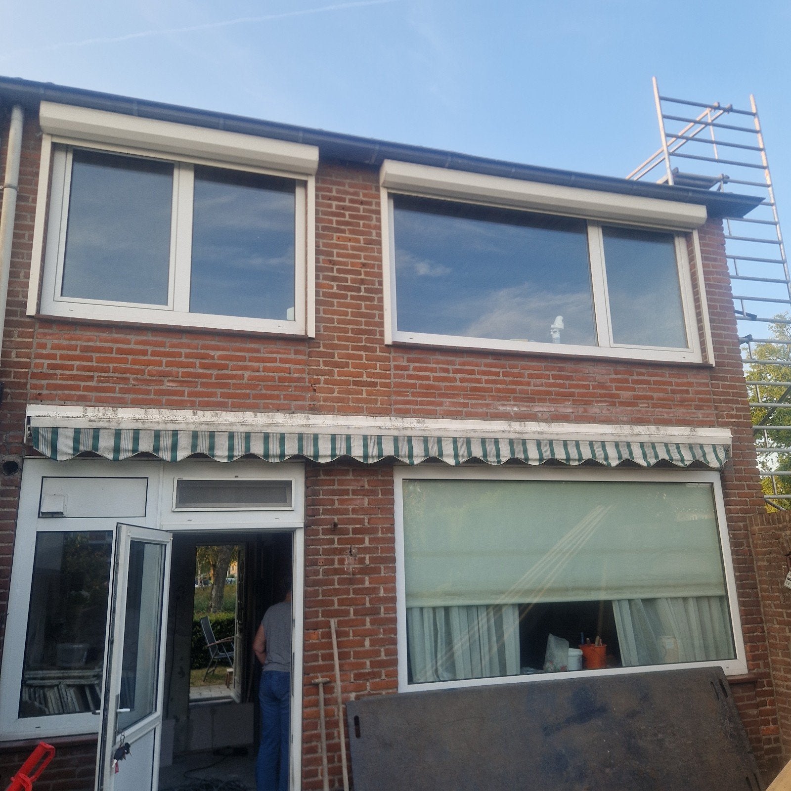 zonnescherm, Ophalen, Gebruikt, 450 cm of meer, Elektrisch