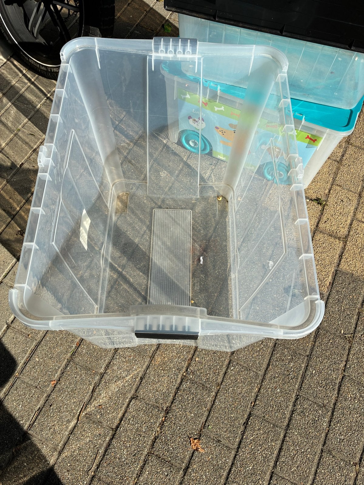 gratis 3 plastic bakken, Ophalen, Kunststof, Gebruikt, 50 tot 100 cm