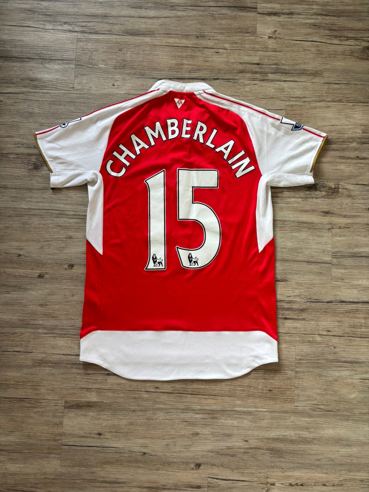 Origineel Arsenal Thuisshirt 15/16 Chamberlain #15 - Maat S, Maat S, Ophalen of Verzenden, Zo goed als nieuw, Shirt
