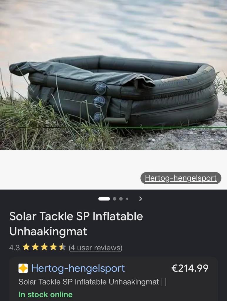 Solar SP inflatable unhookmat, Watersport en Boten, Ophalen of Verzenden, Zo goed als nieuw, Overige typen