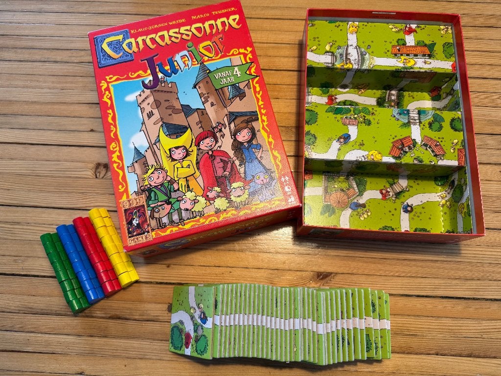 Carcassonne Junior | 999 games, Een of twee spelers, Ophalen of Verzenden, Zo goed als nieuw, 999 Games