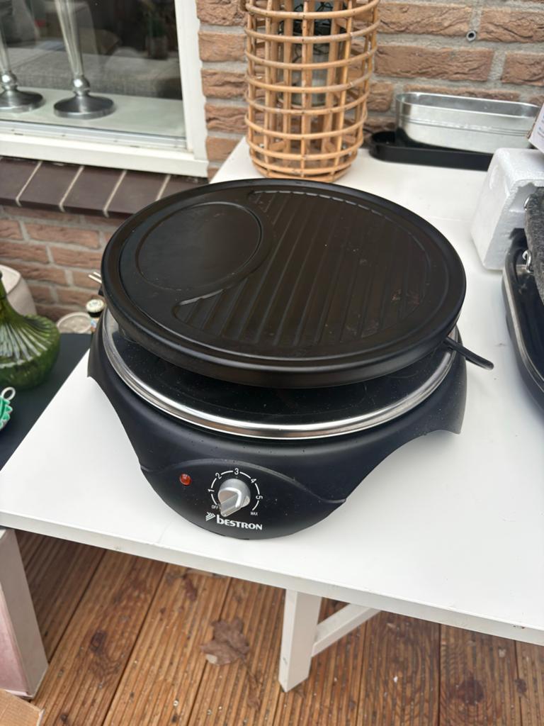 Grillplaat, Ophalen of Verzenden, Zo goed als nieuw, 4 t/m 7 personen