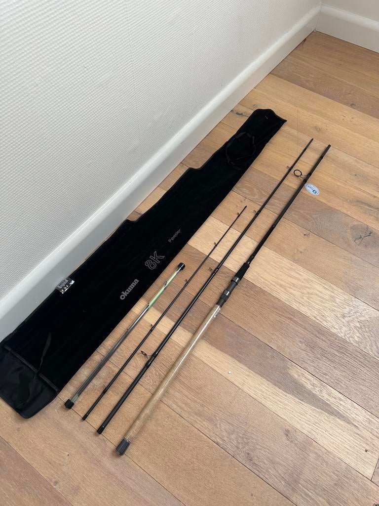Nieuwe Okuma 8K feederhengel, 3.90m & 40-80 gr, Werphengel, Okuma, Nieuw, Ophalen of Verzenden