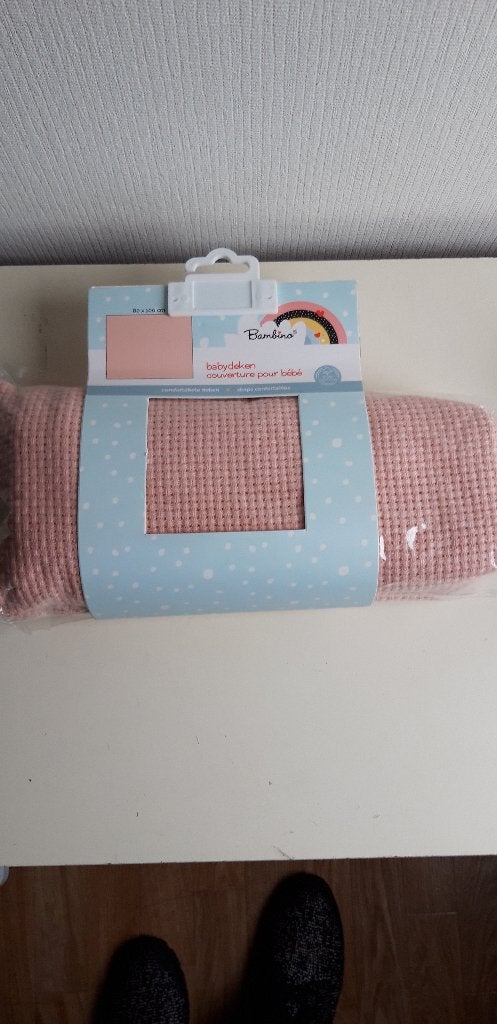 Nieuw babydeken van Bambino 80x100, Ophalen of Verzenden, Nieuw, Deken, Bambino