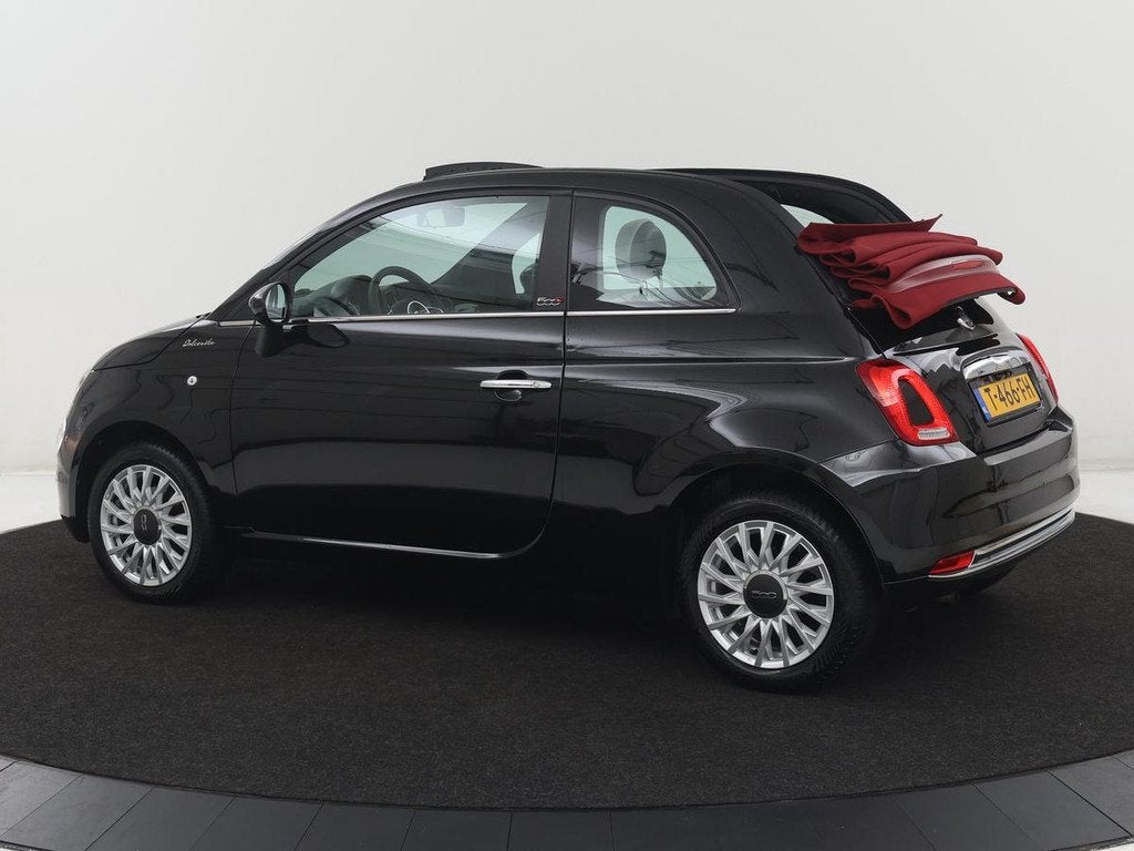 Fiat 500C 1.0 Hybrid Dolcevita | Origineel NL | Carplay | Na, Auto's, Fiat, Stof, Euro 6, Cabriolet, 4 stoelen