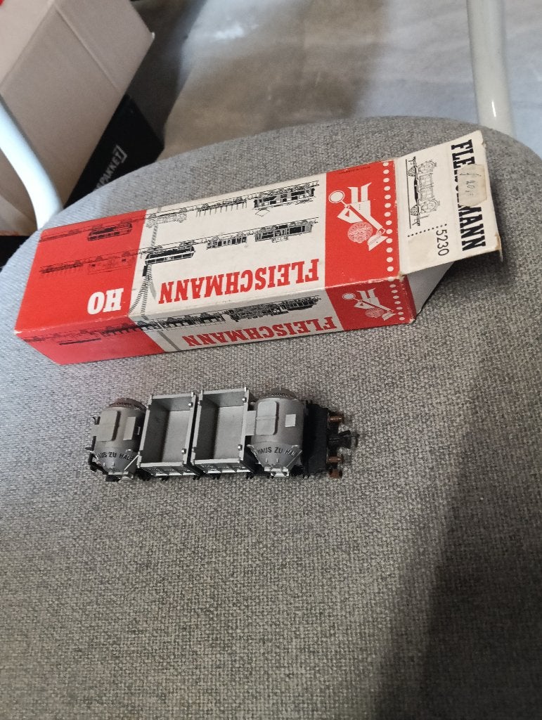 Fleischmann 5230 Container ketelwagen H0, Wisselstroom, Gebruikt, Fleischmann, Wagon