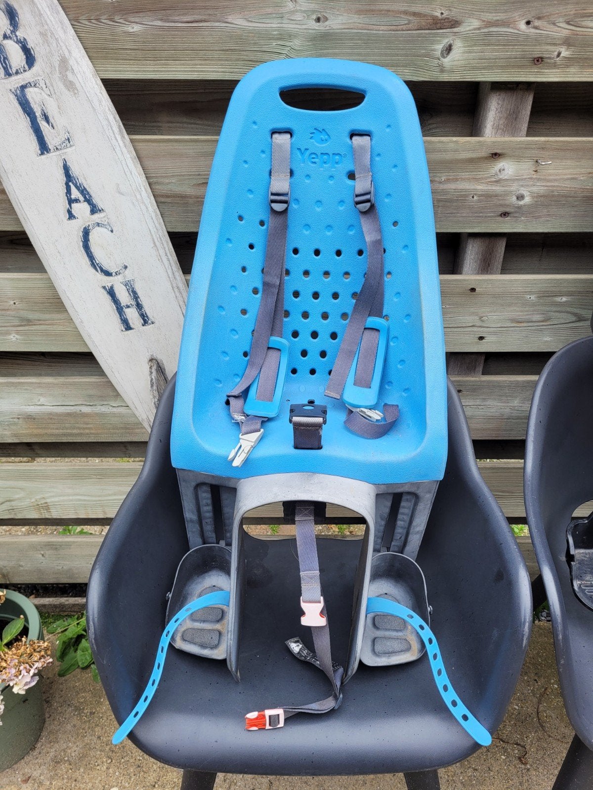 Yepp achterzitje voor kinderfiets - Blauw, Achterzitje, Yepp, 9 t/m 18 kg, Ophalen of Verzenden