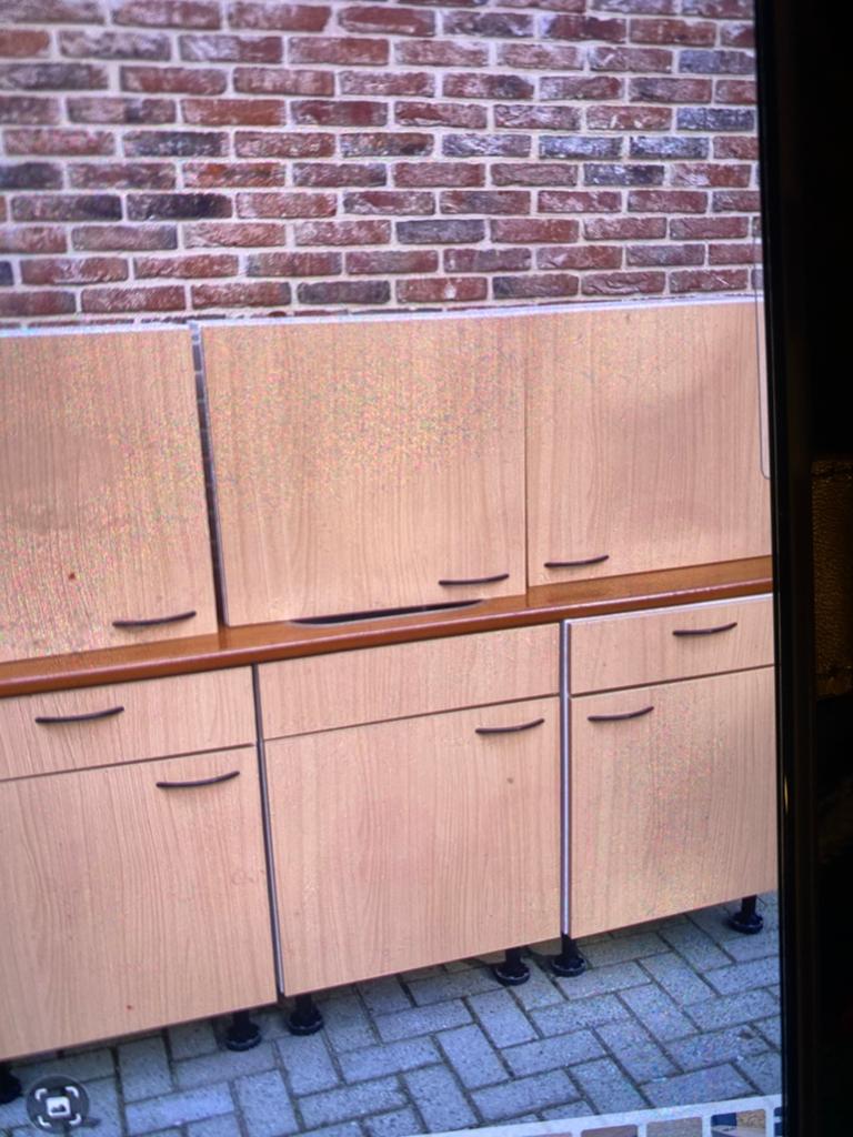 Keukenblokje bruynzeel, Ophalen, Gebruikt, Overige materialen, Bruin