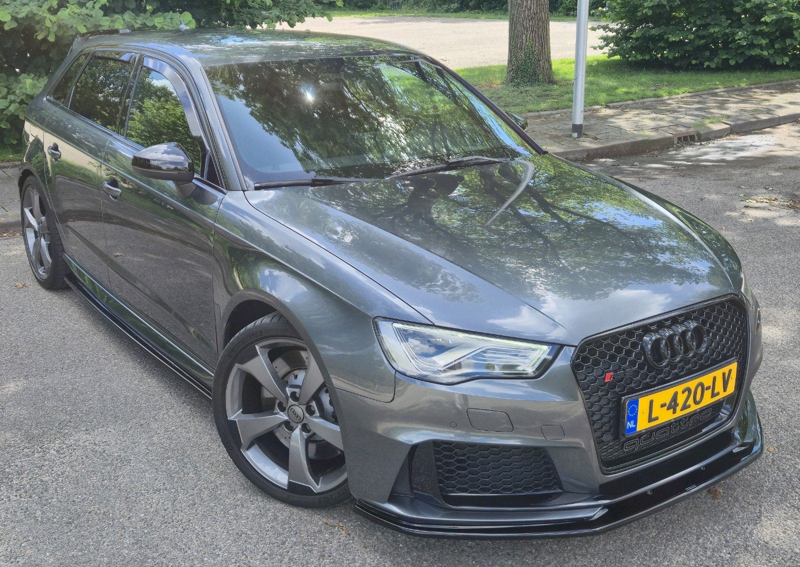Audi RS3 8V CZGB 2.5 TFSI Quattro Pro Line Plus Sportback, Auto's, Automaat, 430 pk, Zwart, RS3