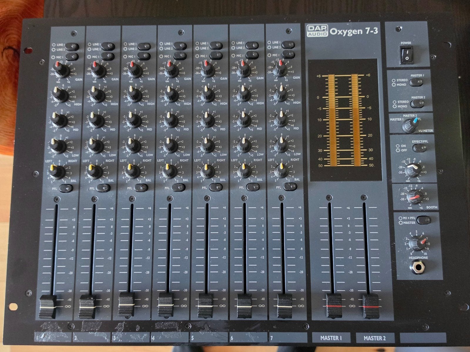 DAP Audio Oxygen 7-3 Mengpaneel - Goed werkend, Ophalen, Gebruikt, 5 tot 10 kanalen, Microfooningang