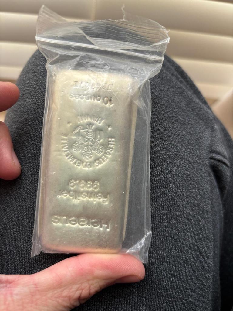 Zilver baar 10oz heraeus, Postzegels en Munten, Edelmetalen en Baren, Ophalen of Verzenden, Zilver
