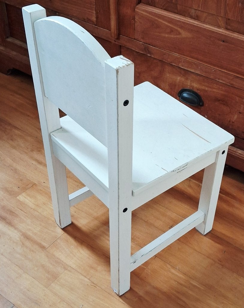Ikea Sundvik kinderstoel wit - Peuterstoel, Ophalen of Verzenden, Gebruikt, Stoel(en)