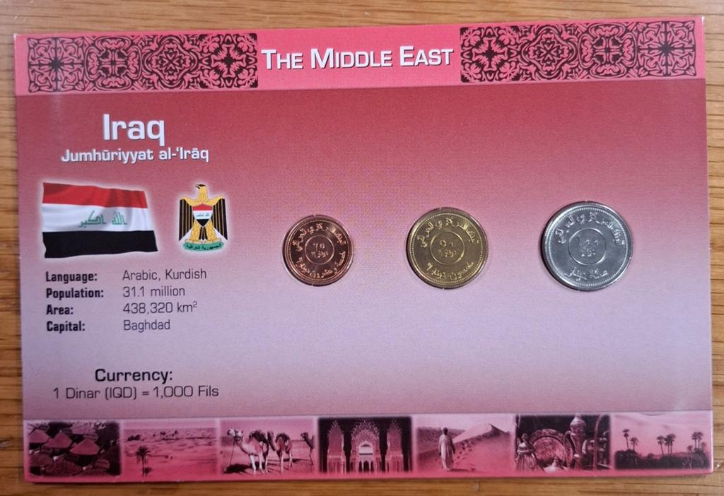 141# Coins of the World muntset Iraq, Postzegels en Munten, Ophalen of Verzenden, Midden-Oosten