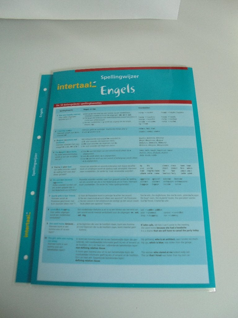 Spellingwijzer engels intertaal isbn 978 90 5451 7672, Ophalen of Verzenden, Nieuw
