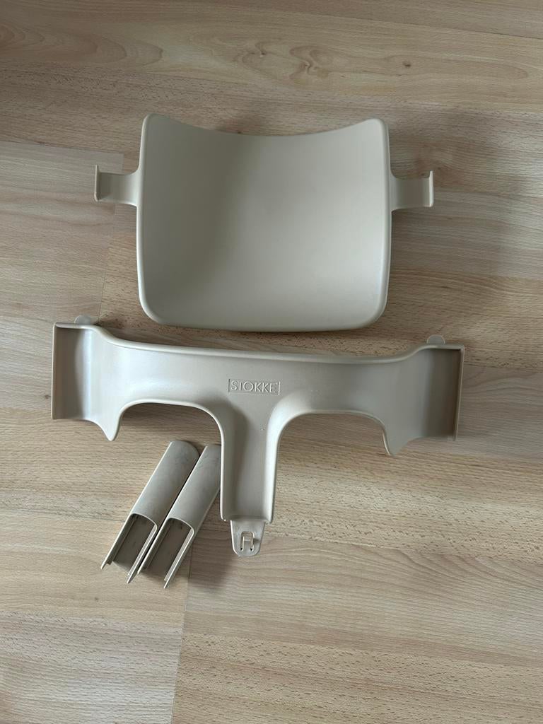 Stokke Tripp Trapp Babyset Naturel met glijders ZGAN, Ophalen of Verzenden, Zo goed als nieuw, Meegroeistoel, Aanschuifbaar